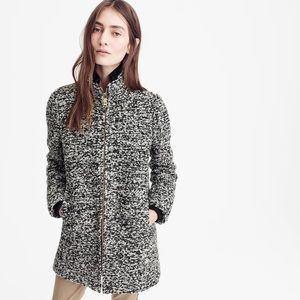 J Crew Lodge Coat in Speckled Boucle